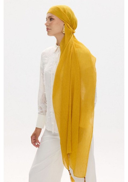 Freya Müslin Ihlamur Püsküllü Bürümcük Pamuklu Şal modelleri