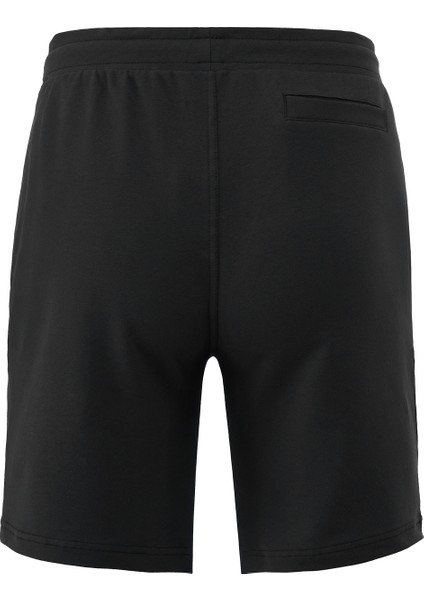 Pamuklu Erkek Siyah Casual Şort Yan Cepli Bağcıklı Regular Fit Boru Paça Günlük Bermuda 2 Iplik indirimleri