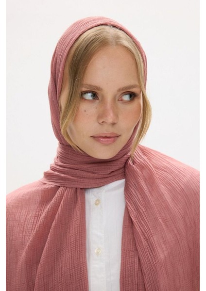 Freya Müslin Gül Kurusu Püsküllü Bürümcük Pamuklu Şal fırsatları