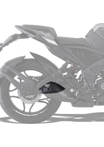 Bajaj Pulsar RS200 2015-2025 Egzoz Arka Muhafazası Koruması Ucu Kapağı Siyah A modelleri