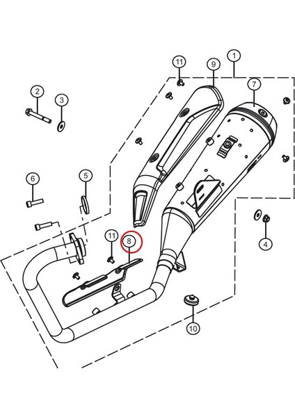Tvs Raider 125 Egzoz Borusu Headers Muhafazası Koruması Kapağı A fiyatları