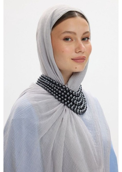 Freya Müslin Taş Püsküllü Bürümcük Pamuklu Şal indirimleri