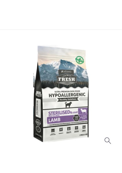 Fresh Jadawa Hypoallergenıc Sterılısed&lıght Adult Kuzulu Yetişkin Tahılsız Köpek Maması 2 kg