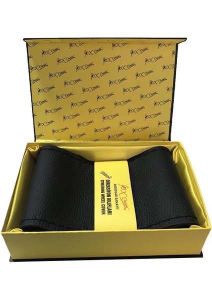 Volvo S70 Direksiyon Kılıfı Siyah Dikmeli Hakiki Deri Dikişli