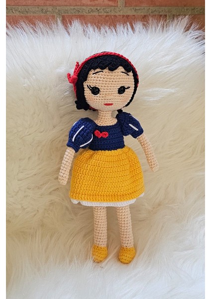 Amigurumi Uyku Arkadaşı Elemeği Pamuk Prenses Organik Kız Oyuncak