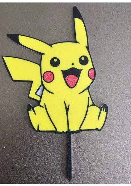 Pikachu Pasta Süsü Çocuk Doğum Günü Parti Süslemeleri Sevimli Karakter Masa Aksesuarı