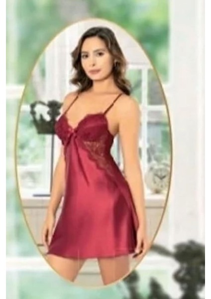 1001 Kadın Bordo Çeyizlik Saten 6'lı Takım fiyatları