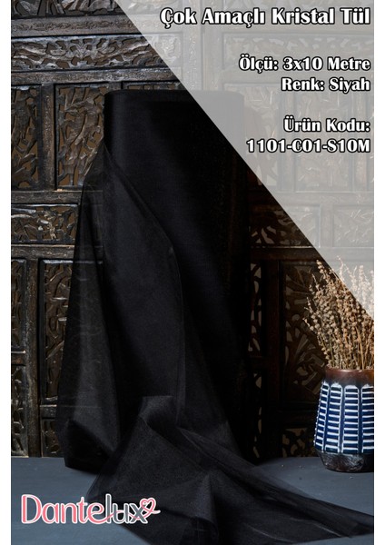 Çok Amaçlı Kristal Tül (Bohça Tülü) 3X10 Metre indirimleri