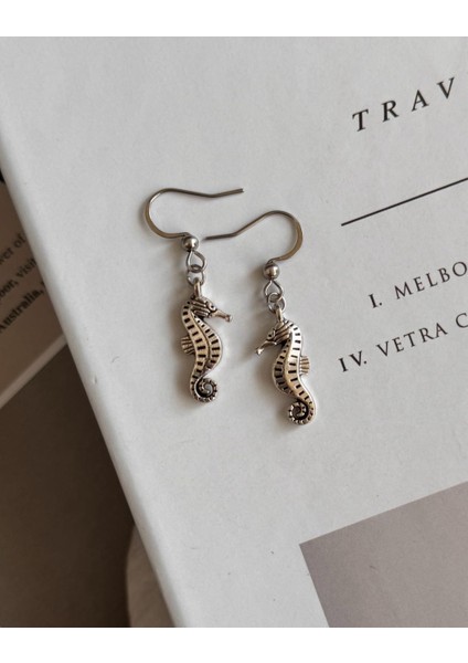 Deniz Atı Çelik Küpe modelleri