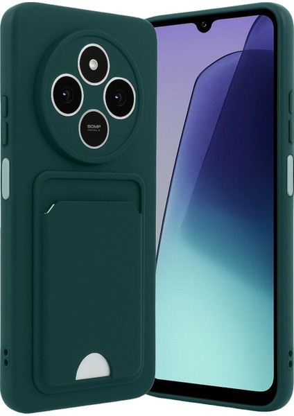 Xiaomi Redmi 14C Kelvin Kartvizitli Silikon - Koyu Yeşil Nrmsa