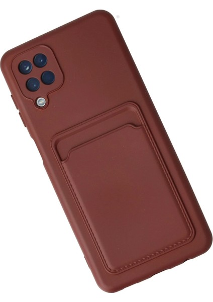 Samsung Galaxy A12 Kılıf Kelvin Kartvizitli Silikon - Bordo Nrmsa modelleri