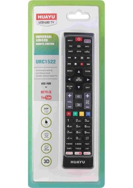 Huayu Kl URC1522 Unıversal Tüm Markalar LCD LED Tv Kumanda (4887) fiyatları