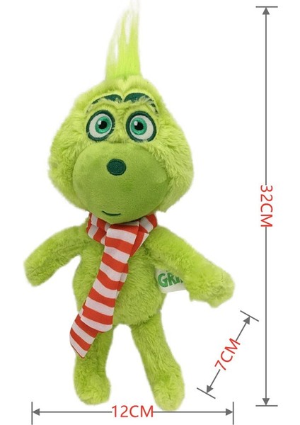 Noel Canavarı Grinch Peluş Oyuncaklar Yeşil Canavar Grinch Çocuk Çizgi Film Bebekleri Bebekler (Yurt Dışından)