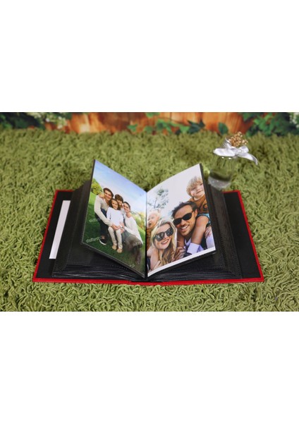 10x15 cm 100’lük Deri Fotoğraf Albümü Kırmızı fiyatları