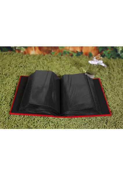10x15 cm 100’lük Deri Fotoğraf Albümü Kırmızı fırsatları