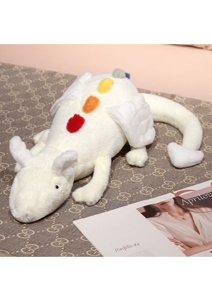 Gökyüzü Uçan Ejderha Bebek Eğlenceli Jely Peluş Oyuncak Gökkuşağı Plopping Kar Ejderha Bebek Yastık (Yurt Dışından)