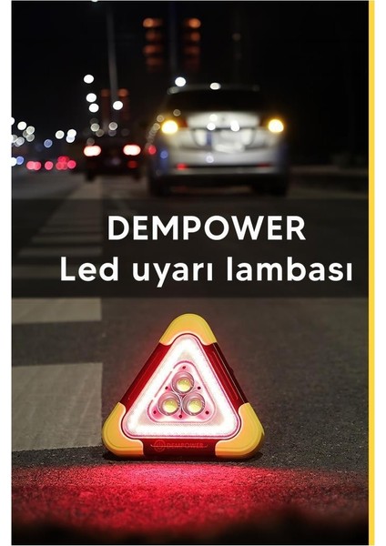 Güneş Enerjili Şarjlı Çok Fonksiyonlu Araç Reflektör 4 Mod Güçlü Aydınlatma Powerbank Özellikli modelleri