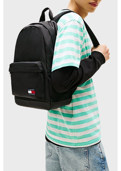 Logolu Ayarlanabilir Omuz Askılı Sırt Çantası Erkek Sırt Çantası AM0AM13400 Bds fiyatları