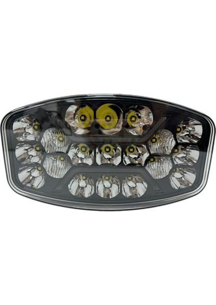 Offroad Sis Lambası 24.6 x 14 x 8.8cm Beyaz-Amber Gündüz Ledli Adet / LASS375