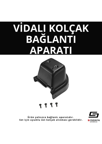 S-Dizayn Hyundai Accent Era Abs Vidalı Kol Dayama Kolçak Alt Adaptör 2006-2010 A+Kalite