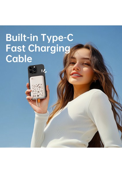 P28 10.000 Mah 20W Magsafe Kablosuz Powerbank ( Dijital Gösterge ) fiyatları