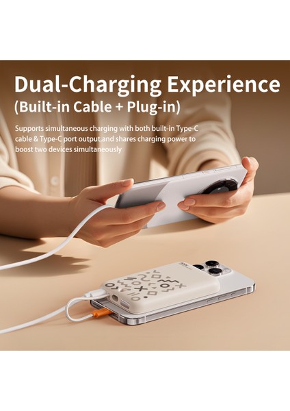 P28 10.000 Mah 20W Magsafe Kablosuz Powerbank ( Dijital Gösterge )