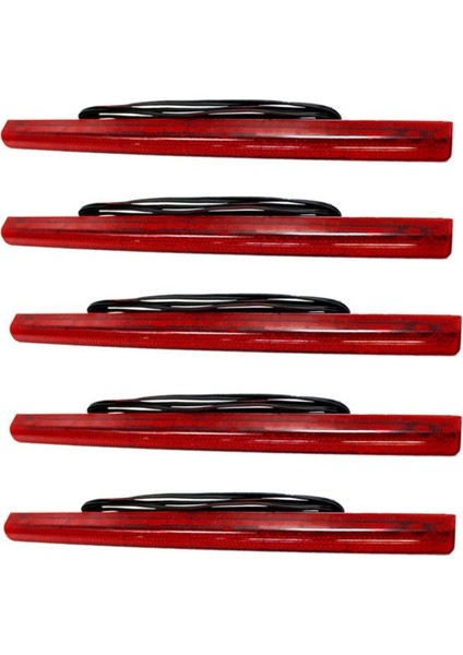 Oto Spoiler Işığı Kırmızı LED Uzun Tip 39 cm 12 Volt 5 Adet