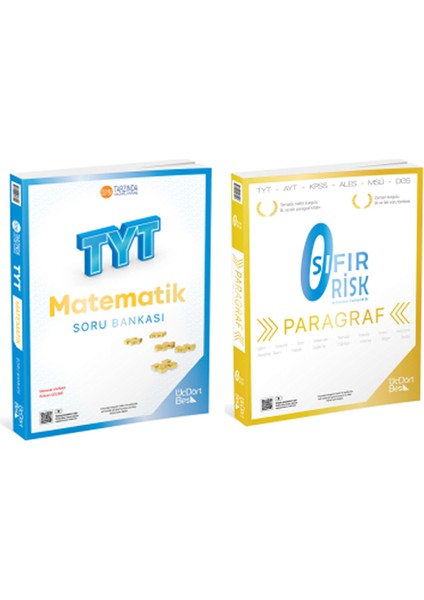 Üçdörtbeş 2026 Tyt Matematik + Sıfır Risk Paragraf Soru 2 Li Set
