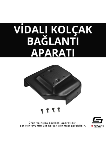 S-Dizayn Hyundai I20 Abs Vidalı Kol Dayama Kolçak Alt Adaptör 2014-2020 A+Kalite