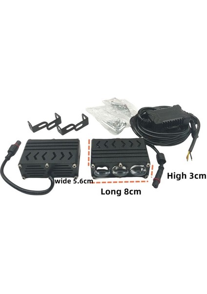 Offroad Sis Lambası 7.2 x 5.6 x 3cm 2 LED Beyaz 45W Sarı 45W 12-80V / LASS397 fiyatları