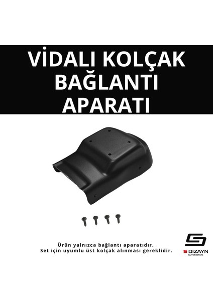 S-Dizayn Opel Corsa D Abs Vidalı Kol Dayama Kolçak Alt Adaptör 2006-2013 A+Kalite