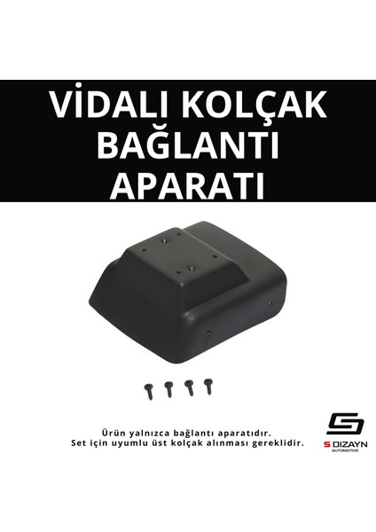 S-Dizayn Opel Astra H Abs Vidalı Kol Dayama Kolçak Alt Adaptör 2004-2009 A+Kalite