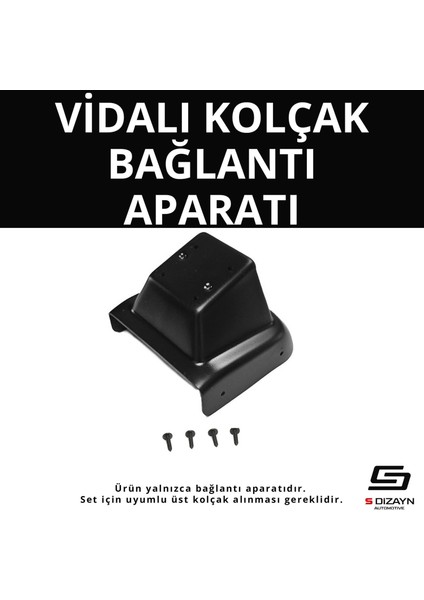 S-Dizayn Suzuki Vitara Abs Vidalı Kol Dayama Kolçak Alt Adaptör 2015 Üzeri A+Kalite