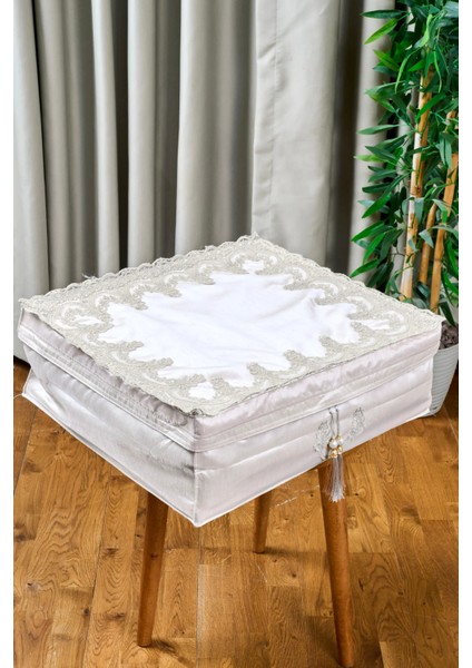 Keten Dantelli Hurç Bohça