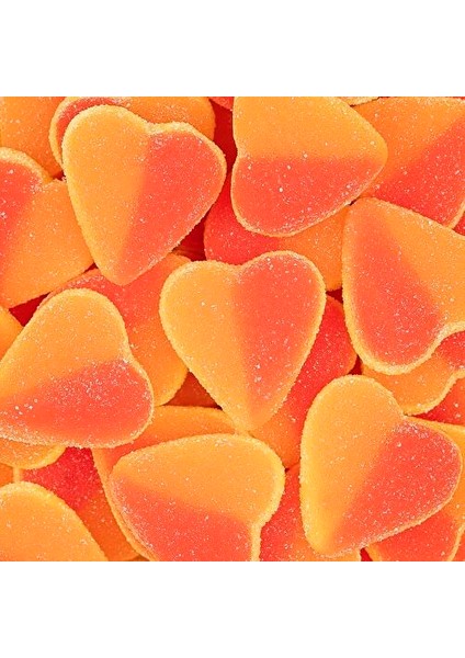 Şeftali Kalp 1000 Gr. Yumuşak Şeker