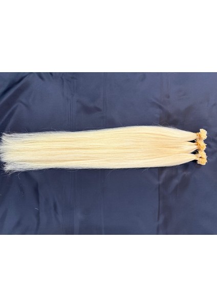 Platin Özbek 65-70 cm %100 Gerçek Saç 250 Adet Mikro Kaynak, 0.6 Gramdır 250 Adet 150 Gram Gelmektedir