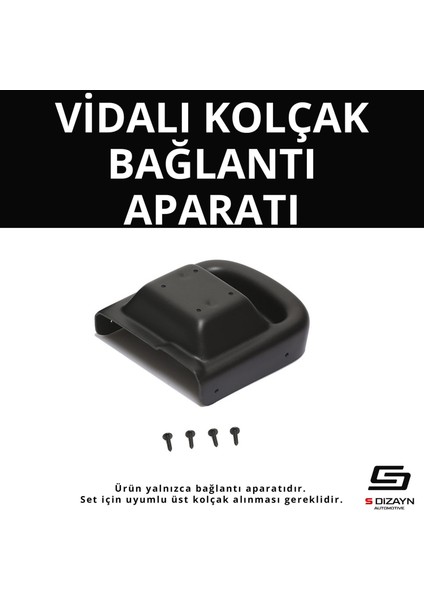 S-Dizayn Opel Astra J Abs Vidalı Kol Dayama Kolçak Alt Adaptör 2009-2016 A+Kalite