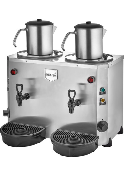 2 Demlikli 9+9 Lt Jumbo Çay Makinesi - DE15