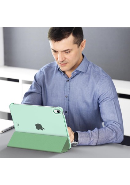 Apple iPad Air 11 Inç 6. Nesil Yatay Standlı Uyku Modlu Basic Arkası Sert Smart Kılıf A2902 A2903