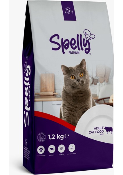 Yetişkin Kedi Maması Biftekli (1.2kg)