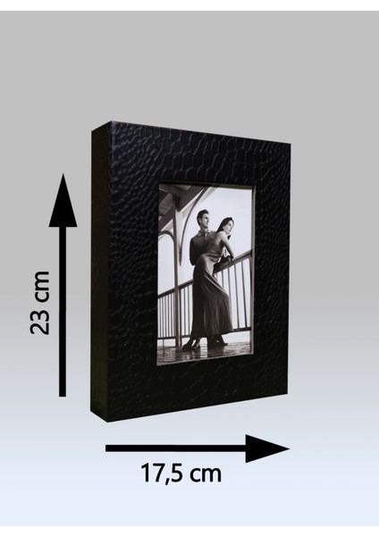 15x21 cm 100'lük Deri Fotoğraf Albümü Siyah indirimleri