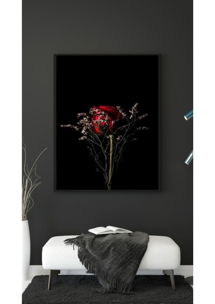 Gül Çiçek Ev Dekarasyon Duvar Süsü Kanvas Tablo Canvas ( Ölçü Seçmeyi Unutmayınız :)