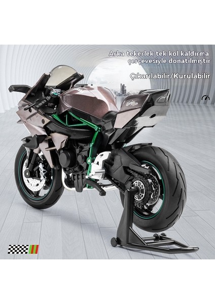 1/10 Kara Uçağı Ninja Taklit Yarış Motosiklet Alaşımlı Araba Modeli (Yurt Dışından) indirimleri