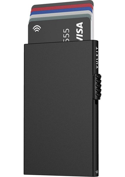 Rfıd Korumalı Pop Up Kartlık Erkek Cüzdanı 7 Kart Kapasiteli Slim Tasarım