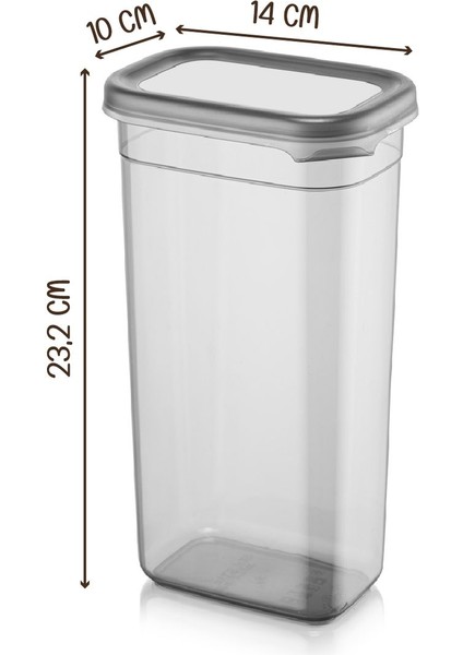 2'li 1,9 Litre Dikdörtgen Deterjan Kabı Seti Gri Etiketli fiyatları