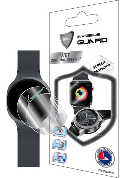 Samsung Galaxy Watch 8 40MM Hydrogel (Ince Tpu) ile Uyumlu Ipg Ekran Koruyucu (2 Adet)