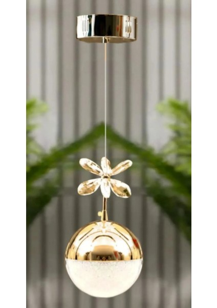 Şeker Top Modern Sarkıt LED Avize 3 Renk Gold Kaplamalı