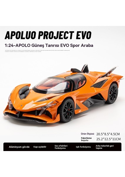 1 Ila 24 Apollo Helios Alaşımlı Spor Araba Modeli (Yurt Dışından) fırsatları