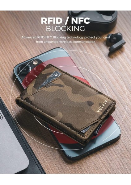 Ince Cüzdan Erkekler Için Açılır Kart Tutucu Minimalist Bifold Cüzdan Manyetik Kapatma 12 Kart indirimleri