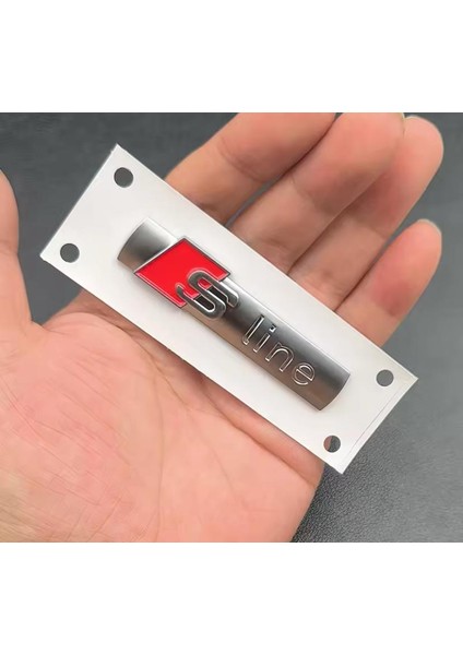 SLine Logo Metal Mat Krom Çamurluk Arma A3 A4 A5 A6 A7